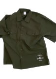 画像1: EMPIRE Co.,Ltd Merch New Message Wide Boxi Shirt (Olive) [¥7,000+税] (1)