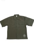 画像3: EMPIRE Co.,Ltd Merch New Message Wide Boxi Shirt (Olive) [¥7,900+税]