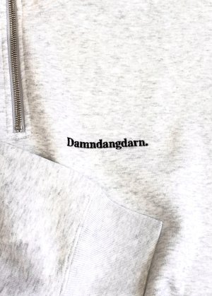 画像7: Ddd. Damndangdarn. Relaxed 1/4 Zip Crew (Ash) [10,000+税] 