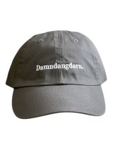 Ddd. Damndangdarn. Embroidery Dad Cap (Charcoali) [6,900+税] 