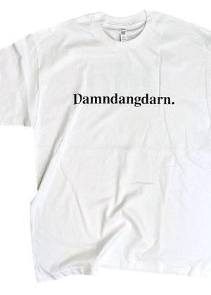 画像1: Ddd. Damndangdarn. Logo Tee (White) [6,000+税] 