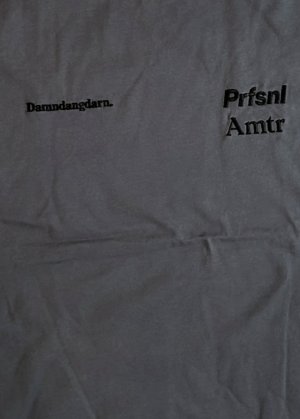画像6: Ddd. Prfsnl Amtr  Embroidery Code Tee (Graphite 6.5oz) [6,800+税] 