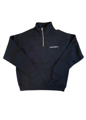 画像3: Ddd. Damndangdarn. Relaxed 1/4 Zip Crew (Black) [10,000+税] 
