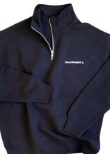 Ddd. Damndangdarn. Relaxed 1/4 Zip Crew (Black) [10,000+税] 