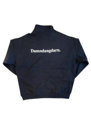 画像4: Ddd. Damndangdarn. Relaxed 1/4 Zip Crew (Black) [10,000+税] 