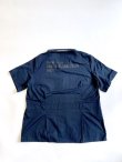 画像3: EMPIRE Co.,Ltd Merch "NOTRESURRECTION" Zip Front Smock Shirt (Navy) [7,800+税]