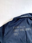 画像5: EMPIRE Co.,Ltd Merch "NOTRESURRECTION" Zip Front Smock Shirt (Navy) [7,800+税]