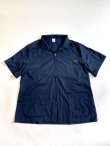 画像2: EMPIRE Co.,Ltd Merch "NOTRESURRECTION" Zip Front Smock Shirt (Navy) [7,800+税]