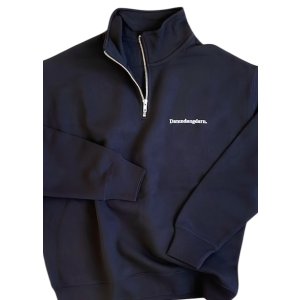 画像: Ddd. Damndangdarn. Relaxed 1/4 Zip Crew (Black) [10,000+税] 