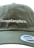 画像1: Ddd.<br / >Damndangdarn.<br / >Embroidery Dad Cap<br / >(Military Green)<br / >[6,900+税] 