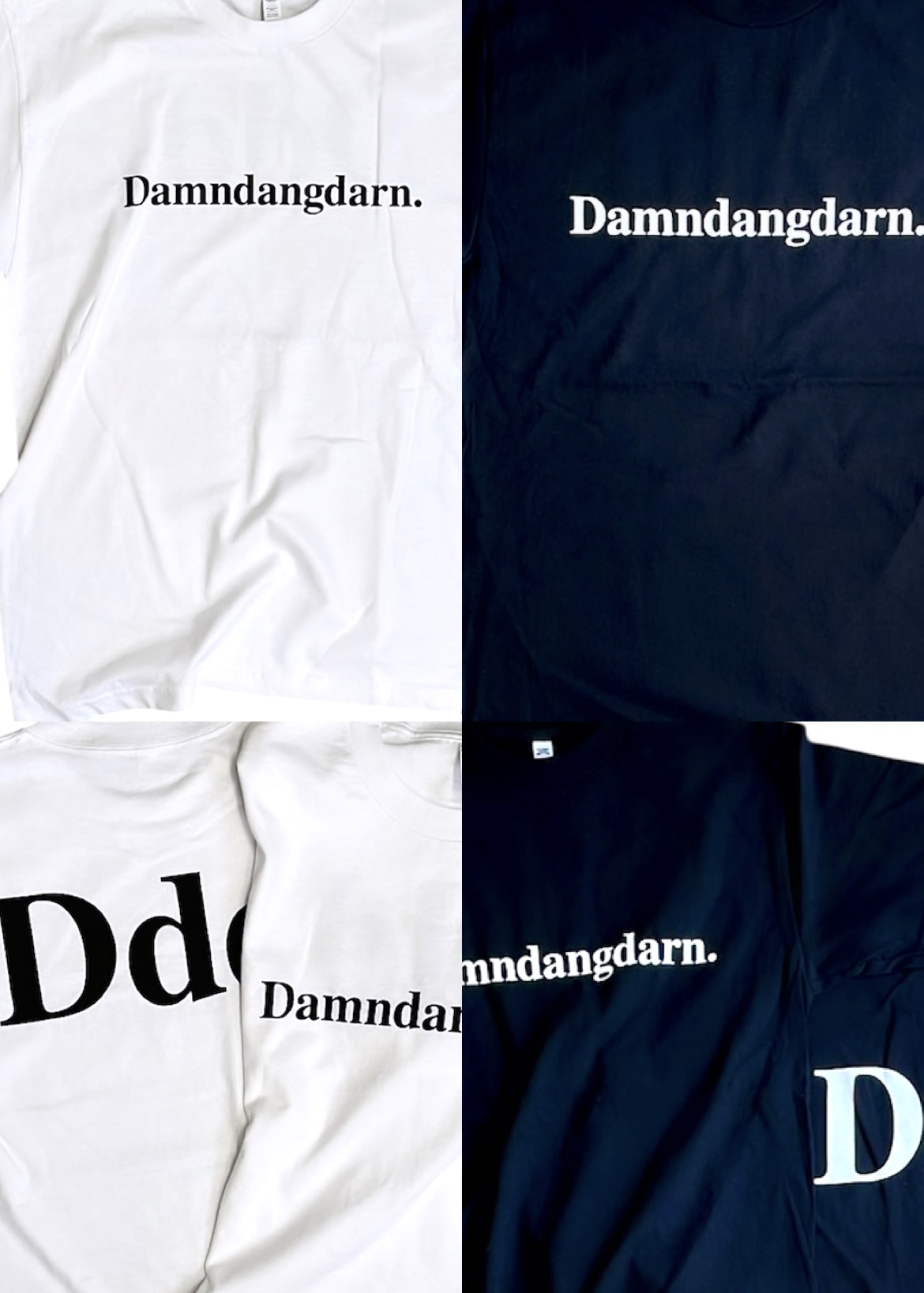 画像1: [送料無料+SP Price]  Damndangdarn. Logo Tee 2P Set (Black/White) [特別価格 10,920+税] 