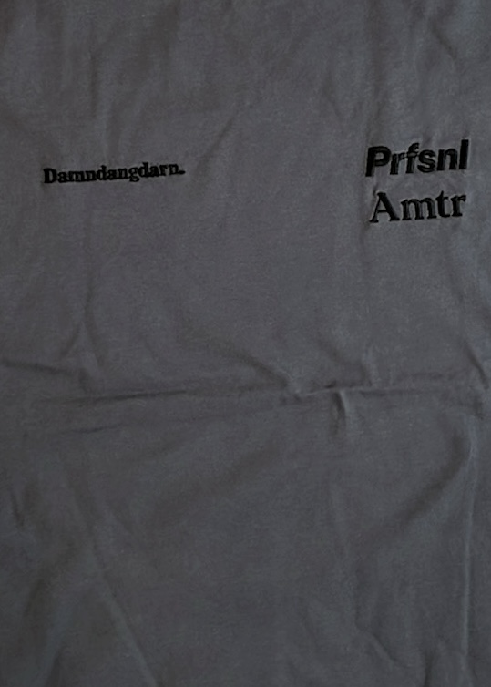 画像6: Ddd. Prfsnl Amtr  Embroidery Code Tee (Graphite 6.5oz) [6,800+税] 