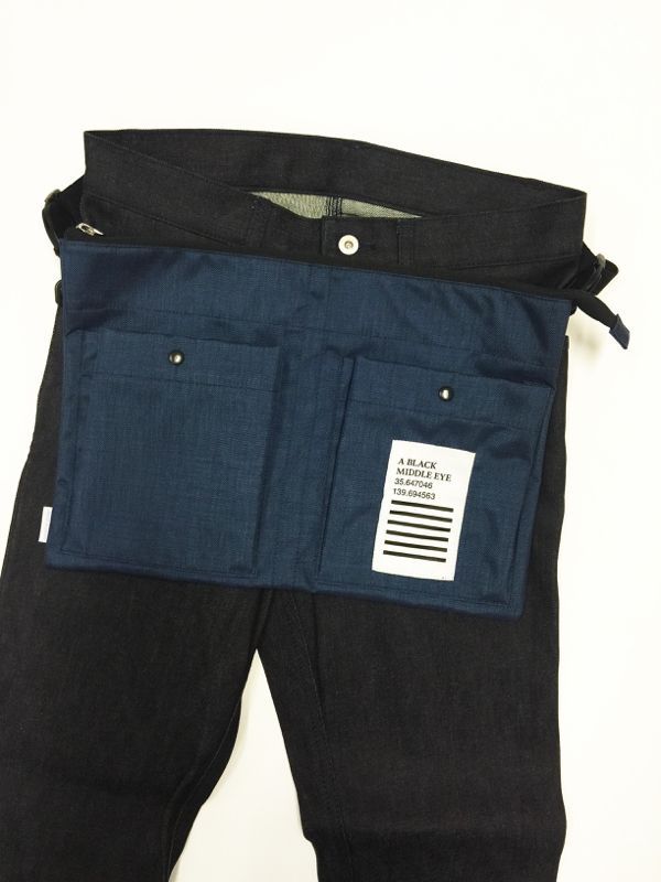 画像2: A BLACK MIDDLE EYE "SACOCHE & APRON" (Navy) [定価¥8,800]  →SALE→